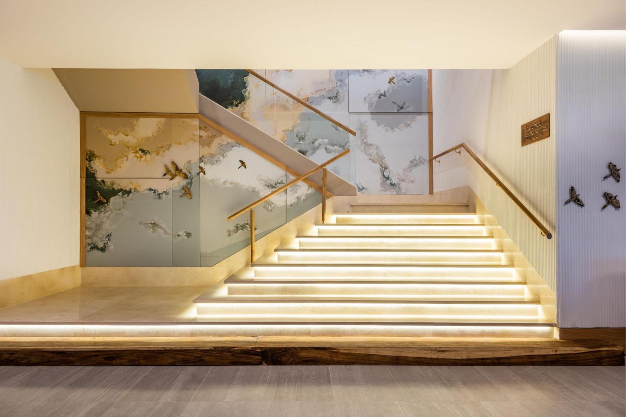 睡眠海滩圣玛尔塔万豪度假村 外观 照片 The staircase at the entrance of the museum